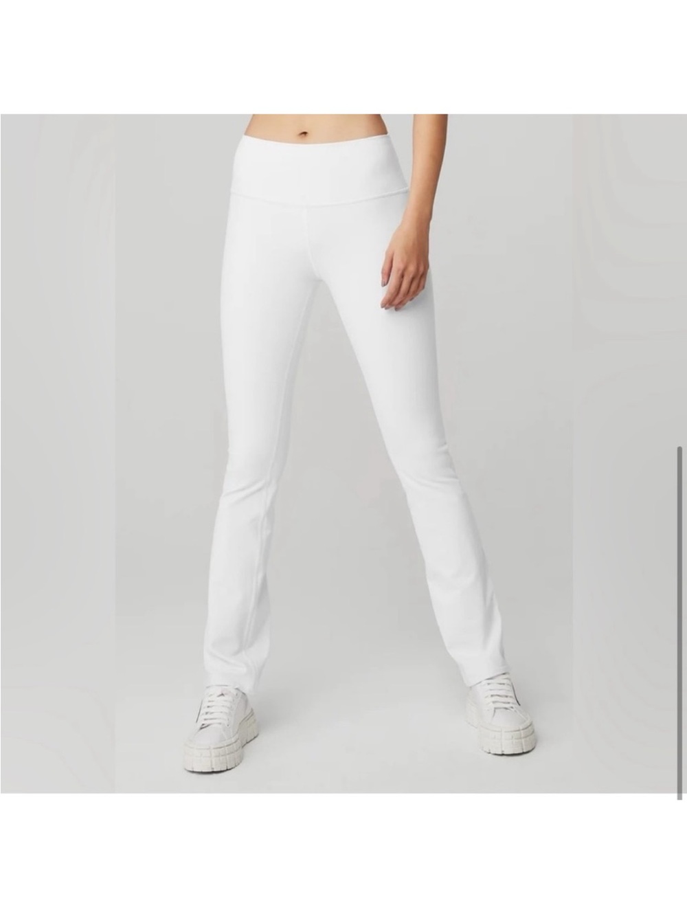 ALO Yoga White 7/8 Bootcut Legging